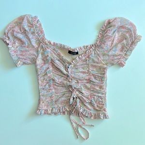 Puff sleeve crop top 🎀